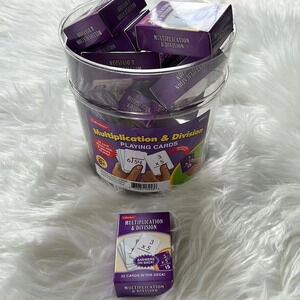 Lakeshore Mini Deck of Multiplication and division flash cards class set of 15